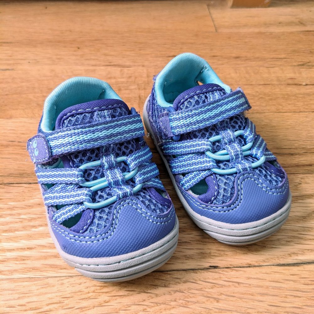 Surprize by Stride Rite Chloe Purple Water Shoe/Sandal Baby Size 2